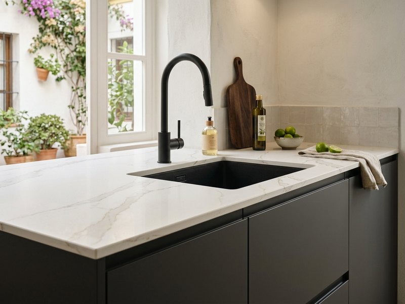 Cambio de encimera y mobiliario de cocina en Sevilla