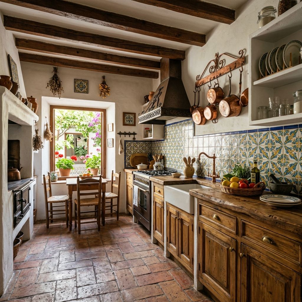 Reforma de cocina rústica en Mairena del Aljarafe