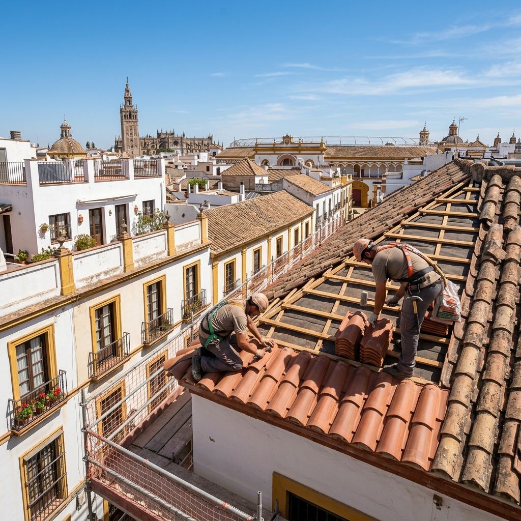 Impermeabilización y reforma de tejados en Sevilla