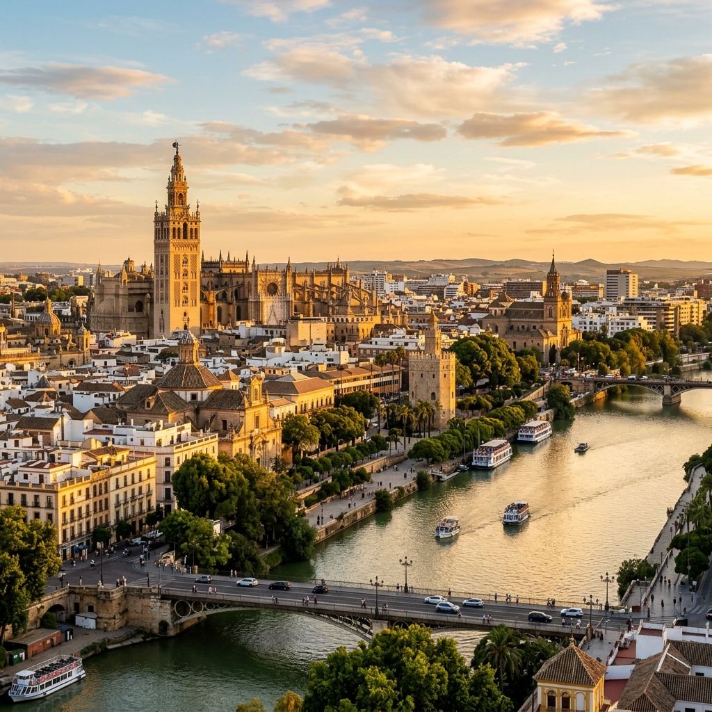 Vista de Sevilla, zona de trabajo de nuestras reformas
